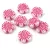 Cseh préselt gyöngy - hosszában fúrt virág - Alabaster Fuchsia - 14mm