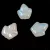 Czech Glass Bead - Grape Leaf - Opal White Full AB - 16x14mm