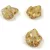 Czech Glass Bead - Grape Leaf - Opal White Travertine Gold - 16x14mm