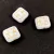 Cseh préselt gyöngy - hosszában fúrt inka négyzet - Alabaster Gold - 11x12mm