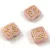 Cseh préselt gyöngy - hosszában fúrt inka négyzet - Alabaster Pink Gold - 11x12mm