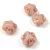 Cseh préselt üveg gyöngy - Folk Flower - Matt Rose Gold - 11mm