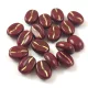 Coffee Bean --13500-54302- Kávébab gyöngy - Oxblood Gold - 11x8mm