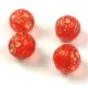 Cseh üveg gyöngy - Orange - Transparent Orange Gold - 9mm