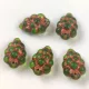 Cseh üveg gyöngy - Grape - Transparent Emerald Copper - 16x11mm