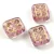 Cseh préselt gyöngy - hosszában fúrt inka párna - Crystal Light Amethyst Gold - 11x12mm