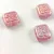 Cseh préselt gyöngy - hosszában fúrt inka párna - Crystal Light Rose AB - 11x12mm