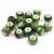 Porcelán gyöngy - golyó - Green - 7x6mm