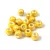 Porcelán gyöngy - golyó - Iridescent Yellow - 7x6mm