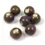 Porcelán gyöngy - golyó - Dark Purple - 10mm