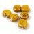 Porcelán gyöngy - lencse - Yellow - 11x5mm