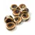 Porcelán gyöngy - lencse - Caramel Beige - 11x5mm