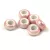 Porcelán gyöngy - gyűrű - Iridescent Light Mauve - 12x6mm