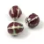 Porcelán gyöngy - melon - Red White Mint - 15 x 16 x 14mm