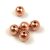 Stainless Steel - round bead - 8x7mm - Rose Gold
