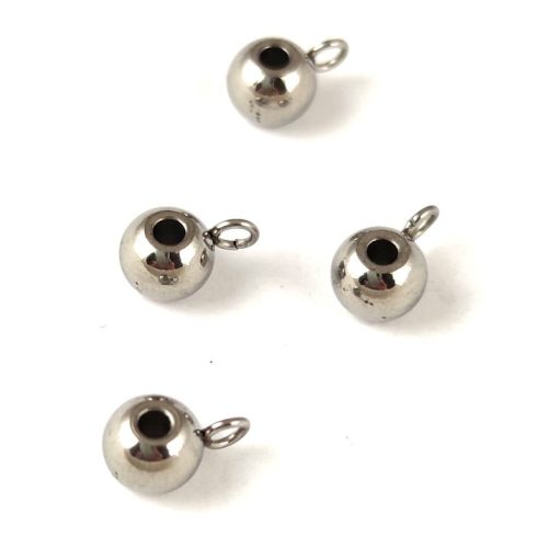 Stainless Steel - Bail - Round - 9 x 5 x 2 mm
