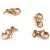 Stainless Steel - Lobster Clasp - Rose Gold colour - 12x7mm