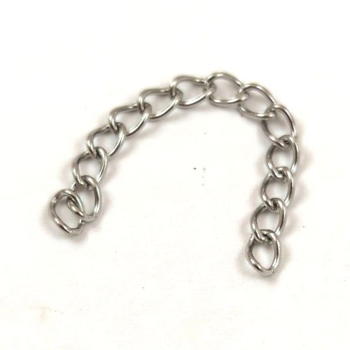 Extender Chain - Platinum Colour - 40mm - Stainless Steel