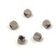 Stainless Steel - cube bead - 3mm