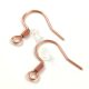 Earring Part - Post - Rose Gold Colour - 18x17mm