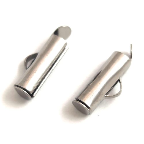 Cord End - Platinum Colour - Stainless Steel - 13mm