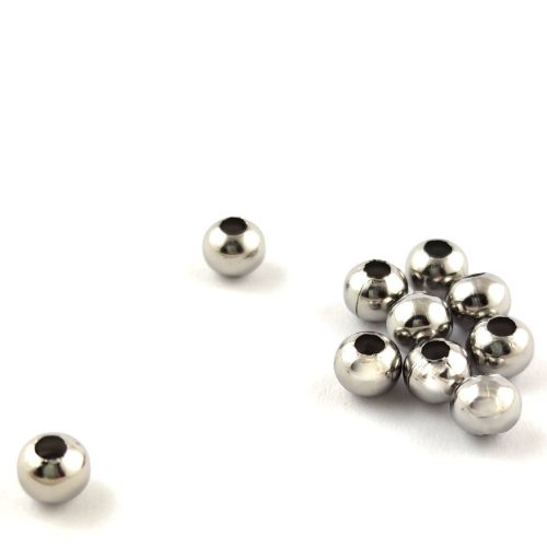 Stainless Steel - round bead - 6mm