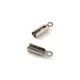 Rozsdamentes végzáró - platina színű - 10 x 3 x 2.5 mm