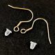 Earring Part - Earwire - Gold Colour - 16x17mm