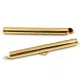 Végzáró - rozsdamentes acél - arany színű (304) - 18K arany bevonattal -  40x6x4mm