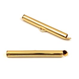   Végzáró - rozsdamentes acél (304) - arany színű - 35x6x4mm