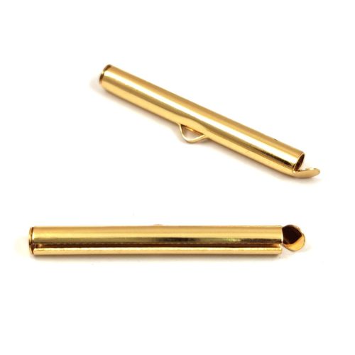 Végzáró - rozsdamentes acél (304) - arany színű - 35x6x4mm