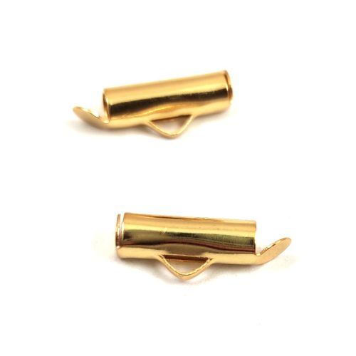 Cord End - Stainless Steel - Gold Colour - 13x6x4mm