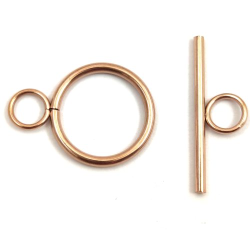Stainless Steel T-Clasp - Gold Colour - 27 x 29 x 2 mm