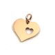 Stainless Steel - Pendant - Heart - 13x12mm