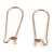 Earring Part - Gold Colour - 25x10mm