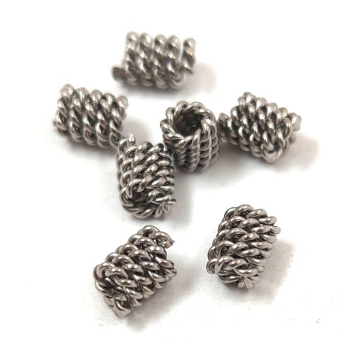 Stainless Steel - Spiral bead - 4.5 x 6 mm