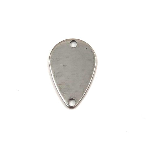 Stainless Steel - Link - Pear - 15 x 10 mm