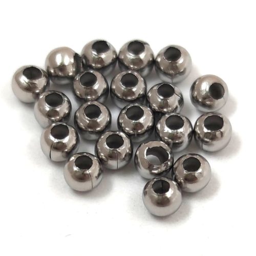 Stainless Steel - round bead - 3mm