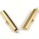 Cord End - Stainless Steel - Gold Colour - 25x6x4mm
