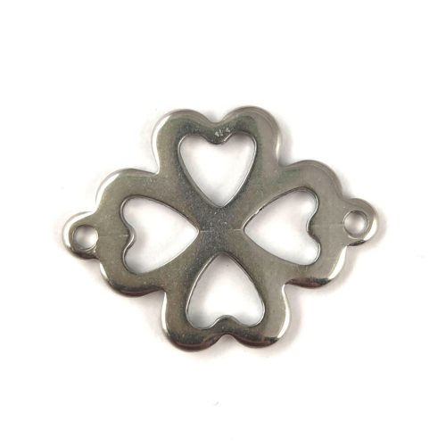 Stainless Steel - Link - Shamrock - 21x16mm