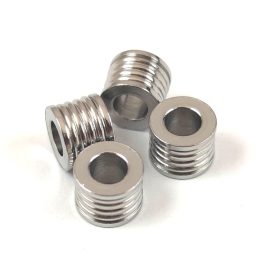 Stainless Steel - cilinder bead - 8x6mm
