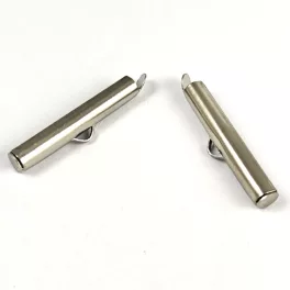   Végzáró - platina színű - rozsdamentes acél (304 )- 25x6x4mm