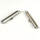 Végzáró - platina színű - rozsdamentes acél (304 )- 25x6x4mm