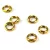 Koptató karika (Piggy Ring) - rozsdamentes (304) - 18K arany bevonattal - ionizált -  5 x 5.5 x 2.2 mm