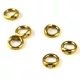Koptató karika (Piggy Ring) - rozsdamentes (304) - 18K arany bevonattal - ionizált -  5 x 5.5 x 2.2 mm
