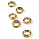 Koptató karika (Piggy Ring) - rozsdamentes (304) - 18K arany bevonattal - ionizált -  6x2mm