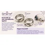 Koptató karika (Piggy Ring) - rozsdamentes (304) - 18K arany bevonattal - ionizált -  6x2mm