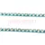 Strasszlánc - Aqua színű foglalat - Crystal strassz - 2mm