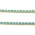 Strasszlánc - arany színű - Light Turquoise Blue - 2mm