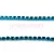 Strasszlánc - capri színű foglalat - Capri Blue strassz - 2mm
